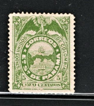 Hick Girl Stamp - Panama Revenue Stamp Sc 5 1878 Issue S657