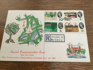 Geographical Congress 1964 V Scarce Town Southampton Cds (phosphor) Unadd.