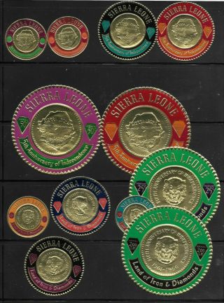 Sierra Leone - 1924//45 - 12 Circular Stamps - Nh - See Scan