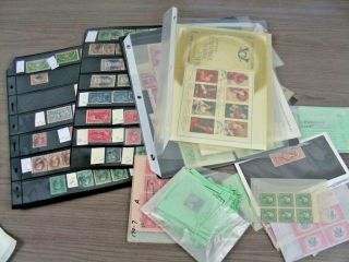 Us,  Includes Bob,  Accumulation Of Stamps In Glassines,  Stock Pages &