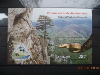 2018 Romania - Natural Parks In Romania Souvenir Sheet Mnh.