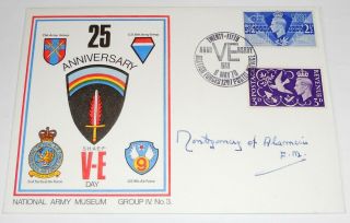 Stamps - Great Britain - 25th Anniversary V - E Day 1970 (signed).
