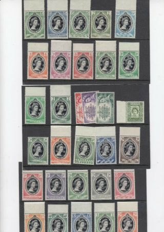 1953 Coronation British Commonwealth Part Omnibus - 58 Stamps Mainly Mnh