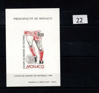 == Monaco 1994 - Mnh - Imperf - Soccer - Usa