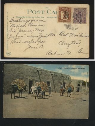 Mexico Overprinted Stamps On Post Card Kl1117