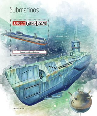 Guinea Bissau 2019 Submarines S201903