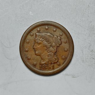 1851 Large Cent N - 19 R - 3