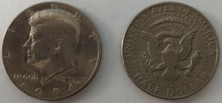 Collectible 1974 Kennedy Half Dollar Jfk 50 Cent Piece Vintage Coin