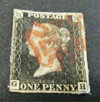 Nystamps Great Britain Stamp 1 $320 Plate 10
