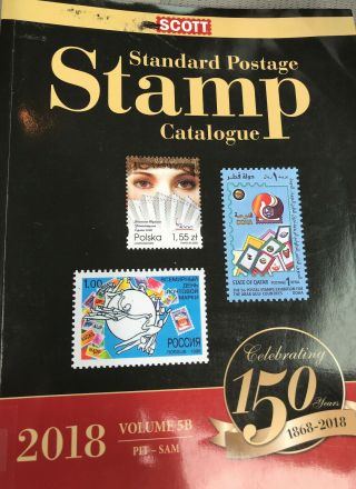 Scott 2018 Stamp Catalogs,  Vols.  1A,  2A,  4A,  5A,  6A; 1B,  2B,  3B,  4B,  5B,  6B 2
