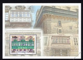 Malta 2007 Maltese Balconies Miniature Sheet Sg Ms1540 Unmounted