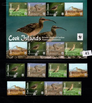 / Cook Islands - Mnh - Birds - Nature - Wwf -