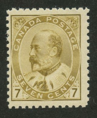 Canada 1904 Kevii 7c Olive Bistre 92 Mnh
