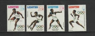Lesotho 124 - 127 1973 20th Olympic Games Vf Nh O.  G