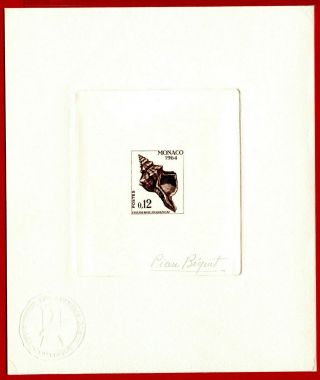 Monaco 1964 583,  Artist Signed Die Proof (2),  Fasciolaria T. ,  Shell
