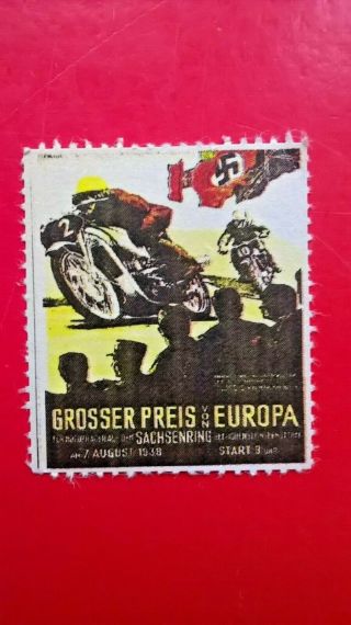 Third Reich Stamp - Ww2 German Stamp - Label/cinderella Stamp