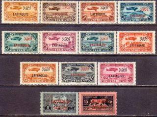 1931 - 33 Lattaquie Yv 1 - 11 Airmail,  1 - 2 Postage Due Mlh Cv 220€ Very Fresh