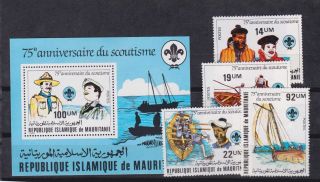 Mauritania 1982 Scout,  Set Mnh Sc 495/9 L275