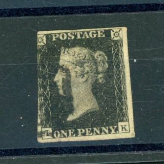 Gb 1840 Penny Black 3 - Margins (b462)