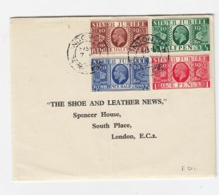 Gb 1935.  Silver Jubilee.  First Day Cover.  7 May 1935.  London Cds