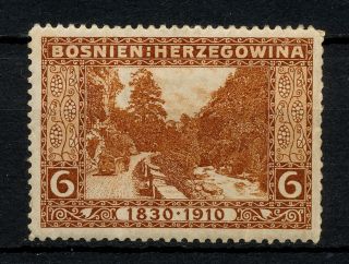 (yyah 142) Bosnia Herzegovina 1910 Mnh Wrinkles Mich 49 Scott 50 Austria