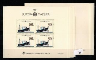 == 12x Madeira,  Portugal 1988 - Mnh - Europa Cept - Ships