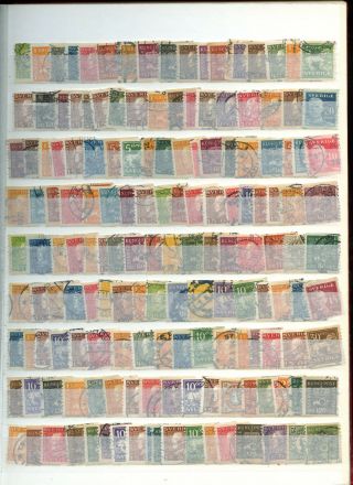 Sweden Stockpage Full Of Stamps W405
