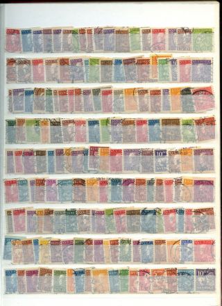 Sweden Stockpage Full Of Stamps W404