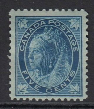 Canada 1897 - 98 Sg 146 5c Deep Blue Mounted Cat £70