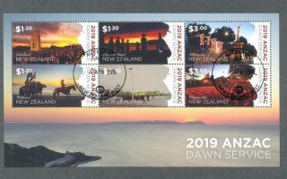 Zealand - Anzac Dawn Service Min Sheet Fine Cto 2019