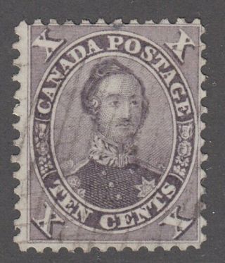 Canada Scott 17a 10 Cent Prince Albert Violet " First Cents " F