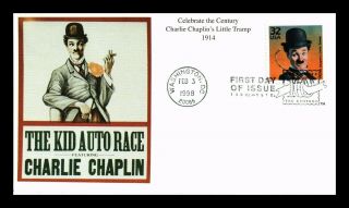 Dr Jim Stamps Us Charlie Chaplin Little Tramp Celebrate Century Fdc Cover