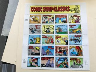 Scott 3000 Comic Strip Classics 32 Cent Sheet Of 20 Fv $6.  40 (mnh) Sku 14521