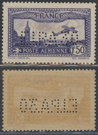 France Air Mail Perfin Eipa 30 - Mh Stamps D85