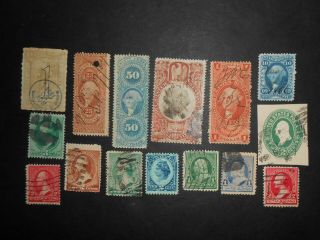 .  19th Century U.  S.  A.  Revenue Stamps,  R68,  R146