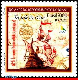 2739 Brazil 2000 Discovery Of Brazil,  Ships & Boats,  History,  Mi 3006,  Mnh