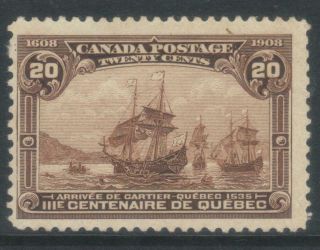 Canada 1908 Quebec Tercent Sg195 Mng Cat £160