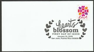 Us 5339 Love Hearts Blossom Bwp Fdc 2019