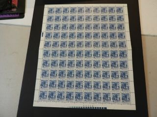 Mexico Stamps Scott 946 Sheet Of 100 Nh Og 20c Cv $60