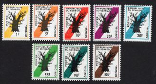 Senegal 1966 Complete Set Of Stamps Mi 9 - 16 Dienst Mnh Cv=6€