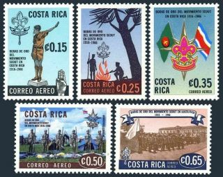 Costa Rica C475 - C479,  Mnh.  Boy Scouts,  50th Anniv.  1968.