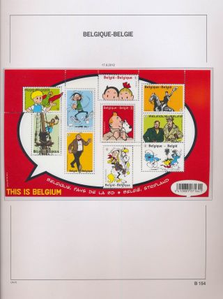 Xb68945 Belgium 2012 Tintin Kuifje Hergé Good Sheet Mnh Fv 9,  5 Eur