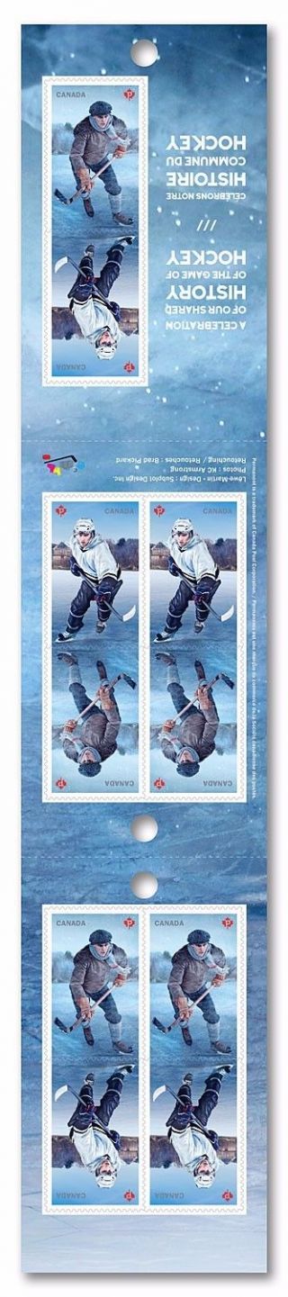 Ma.  Hockey History Canada - Usa Joint Issue,  Booklet Of 10 Stamps Mnh Canada 2017