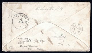 USA 1863 cover w/stamp Scott 70a from USA to Ireland with surtaxe 10cts.  R 2