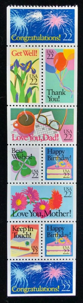 Us Scott 2267 - 2274 Special Occasions Issue,  Mnh
