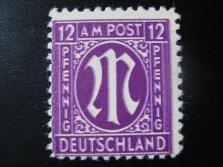 German Mi.  7 Dd Mnh Double Printing Amg Stamp Cv $240.  00