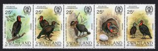 Swaziland 1985 Strip Of 5 Stamps Mi 480 - 484 Mnh Cv=20€