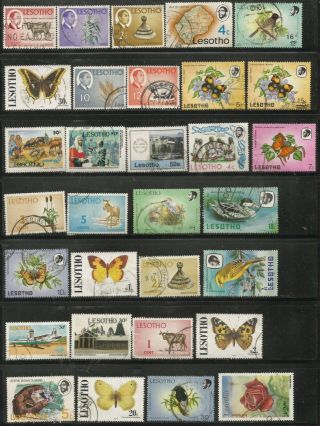 LESOTHO THEMATICAL SELECTION COMPLETE & PART SETS HIGH VALUE STAMPS 0231 2
