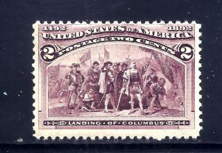 Us Stamps - 231 - Mnh - 2 Cent 1893 Columbian Expo Issue - Cv $31