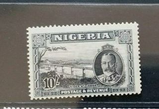 Nigeria 1936 Kg V 10s Sg 44 Sc 48 Pictorial Mnh